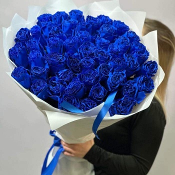 Букет из 45 синих роз Эквадор