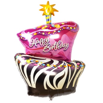 Воздушный шар Торт полосатый