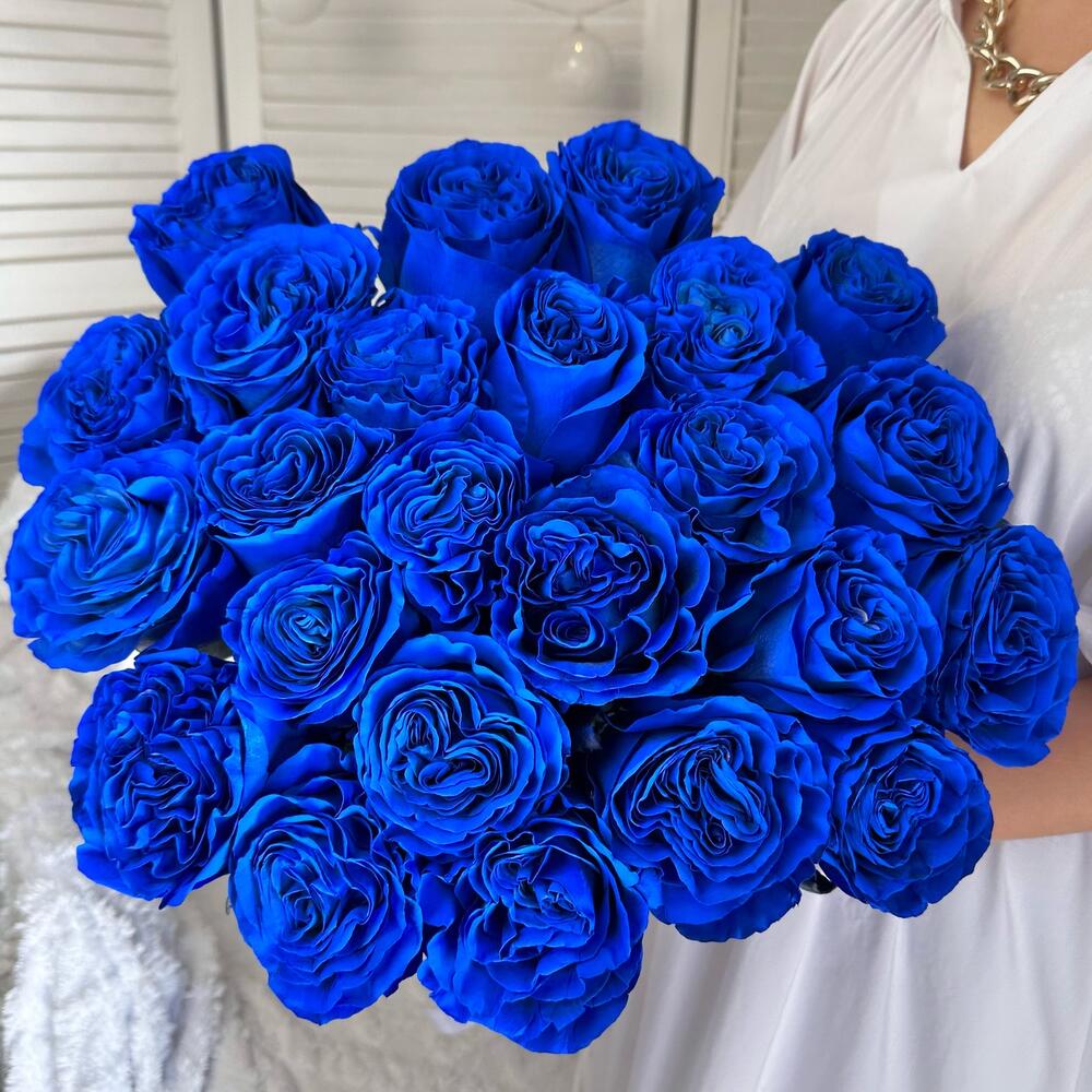 Букет из 23 синих роз Эквадор
