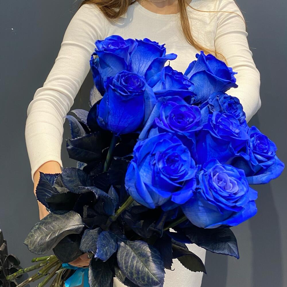 Букет из 11 синих роз Эквадор