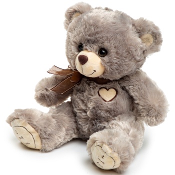 Медведь плюшевый серый 39х30