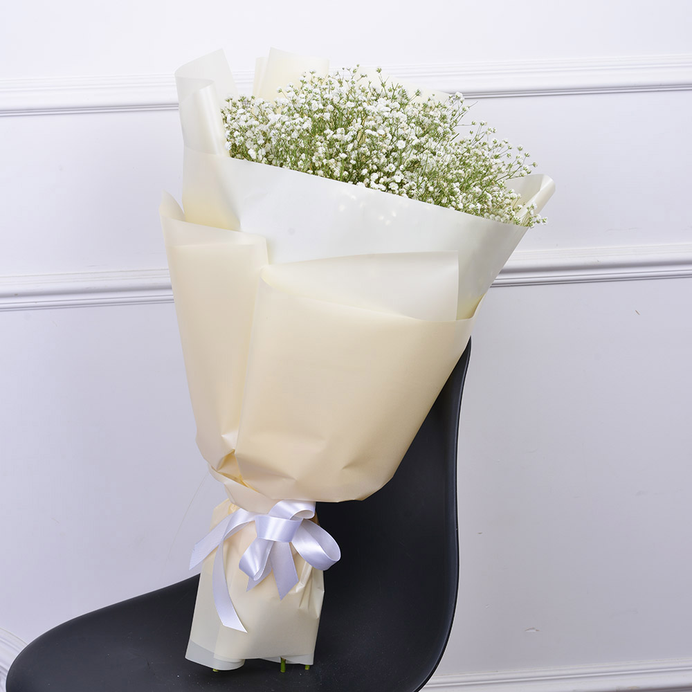 Букет из 15 белых гипсофил