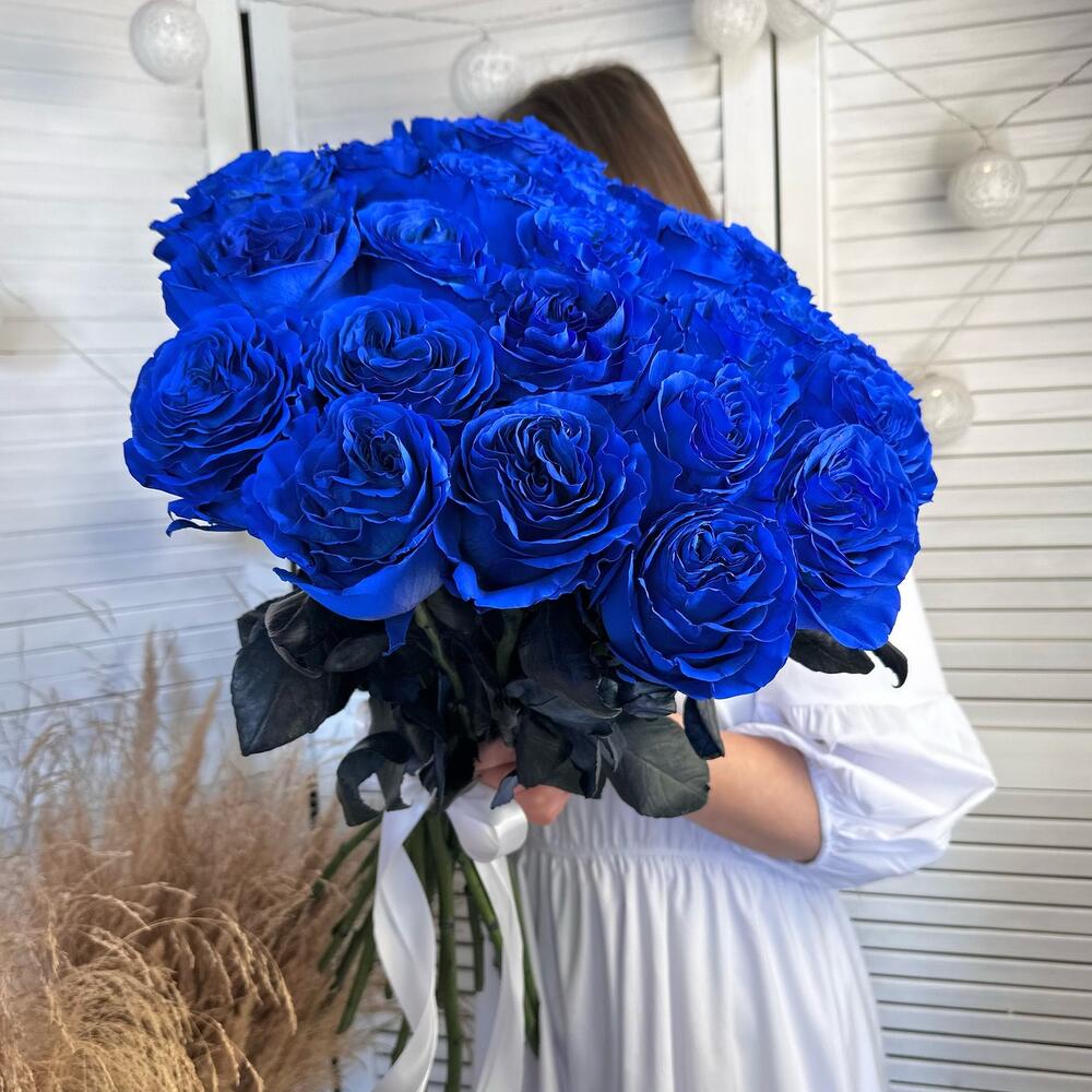 Букет из 23 синих роз Эквадор