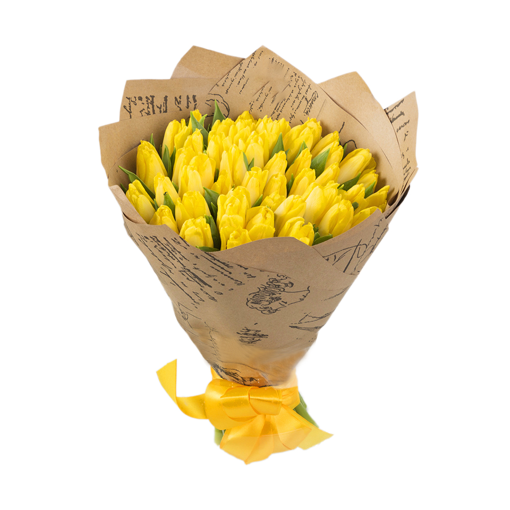 51 желтый тюльпан