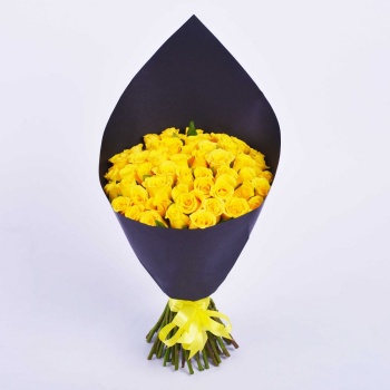 51 желтая роза