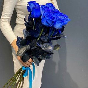 Букет из 11 синих роз Эквадор