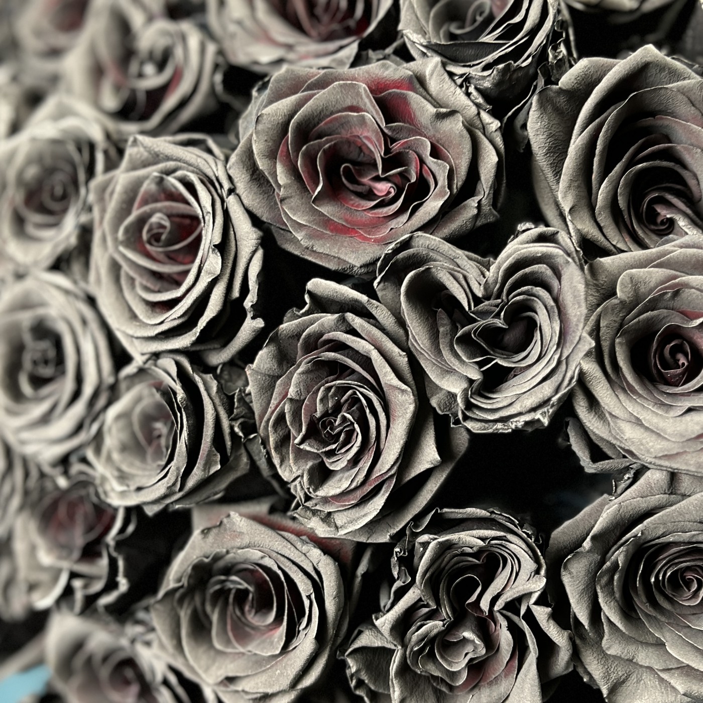 Букет из 51 чёрной розы