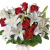 Букет из белых лилий и красны хроз Букет из белых лилий и красны хроз