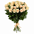 Букет из 25 кремовых роз