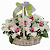 Букет из 7 орхидей с гипсофилой в корзине