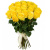 Букет из 25 желтых роз