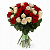Букет из 51 красной и белой розы